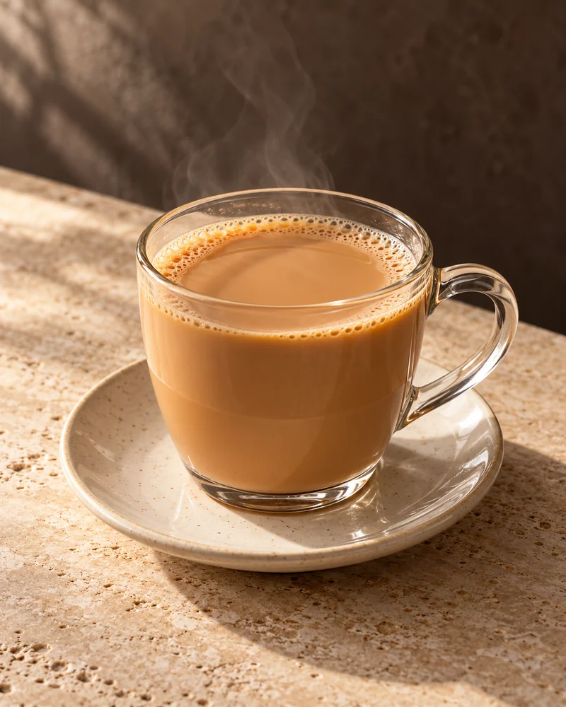 شاي بالحليب